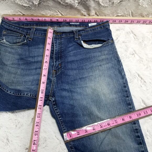 George Jeans Mens 34x30 Blue Boot Cut Dark Wash American Denim - Picture 6 of 12